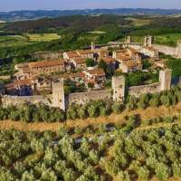 "Camino" sur la Via Francigena, en Toscane