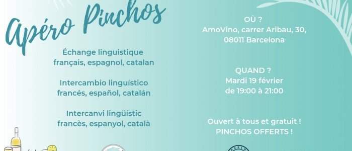 Apéro Pinchos – Soirée linguistique franco-espagnole-catalane 